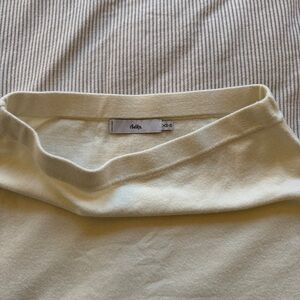 Adika Cream Midi Skirt